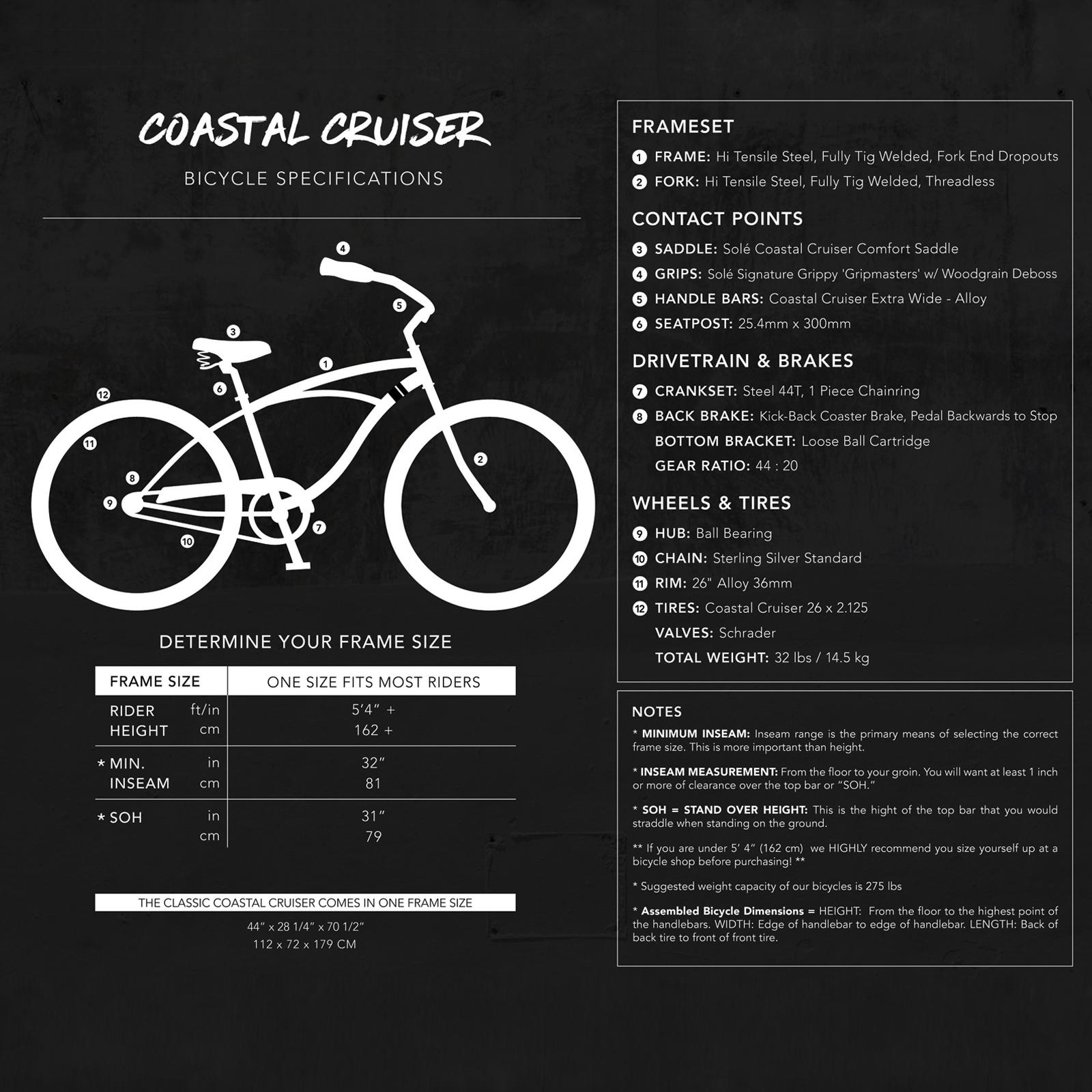 The Nine-O Coastal Cruiser Bike