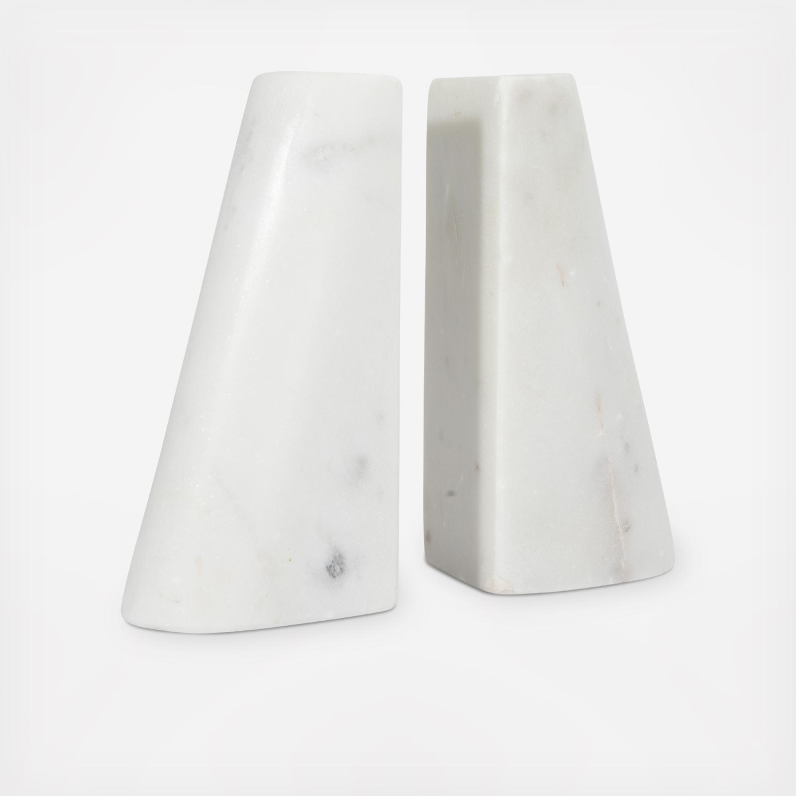 Marble Bookends