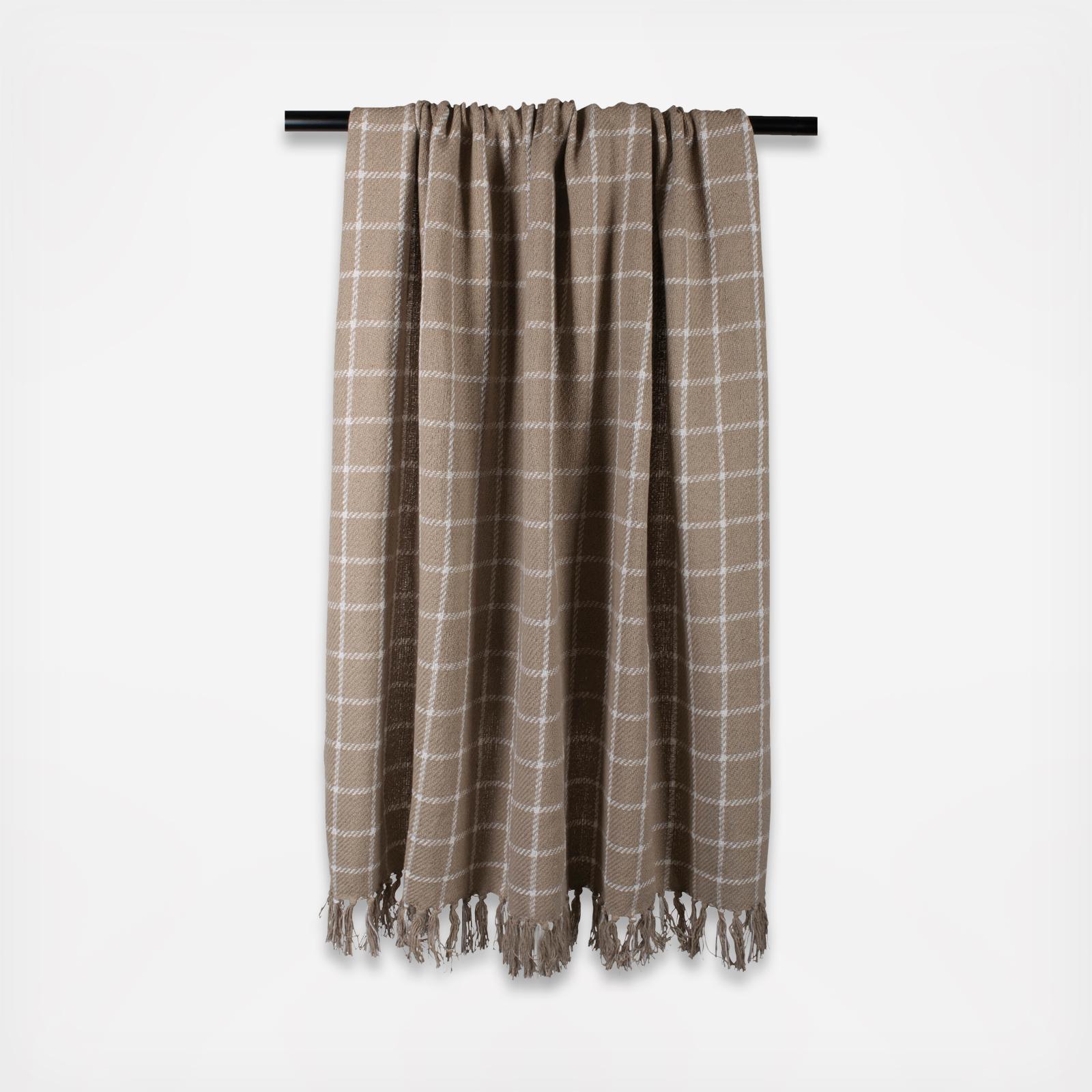 Checked Plaid Throw