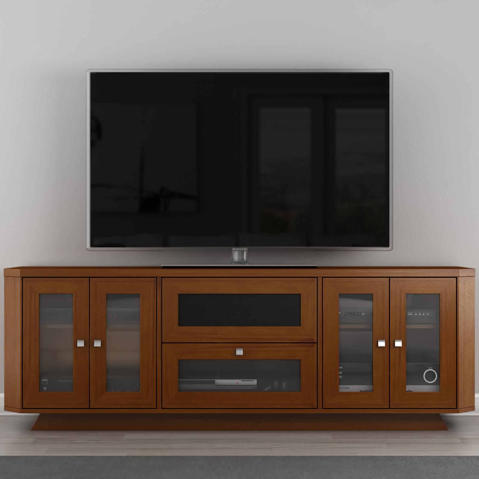 Double Door Transitional TV Stand