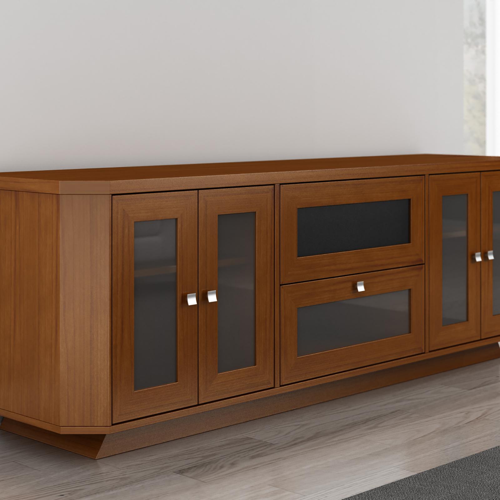 Double Door Transitional TV Stand