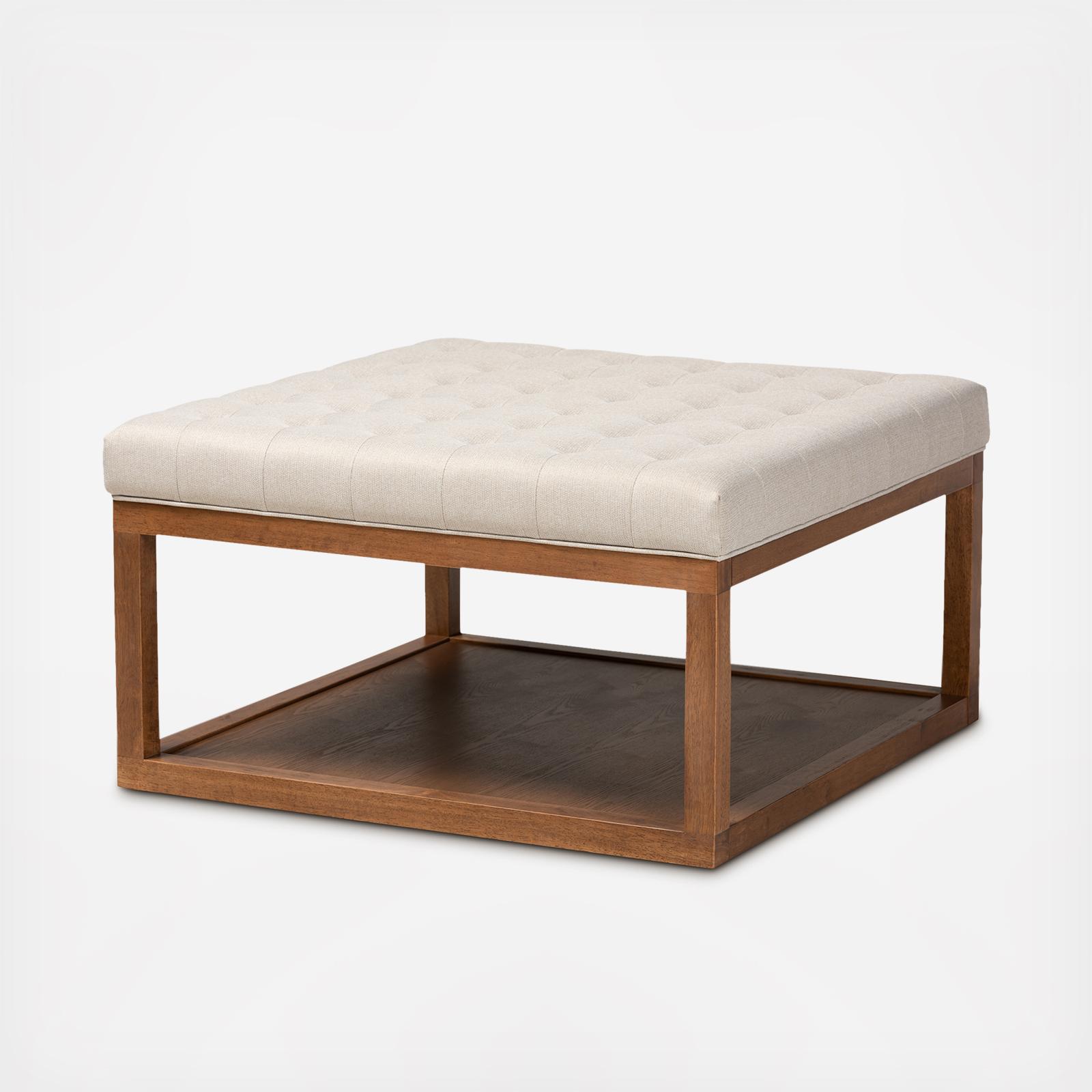 Alvere Upholstered Finished Cocktail Ottoman