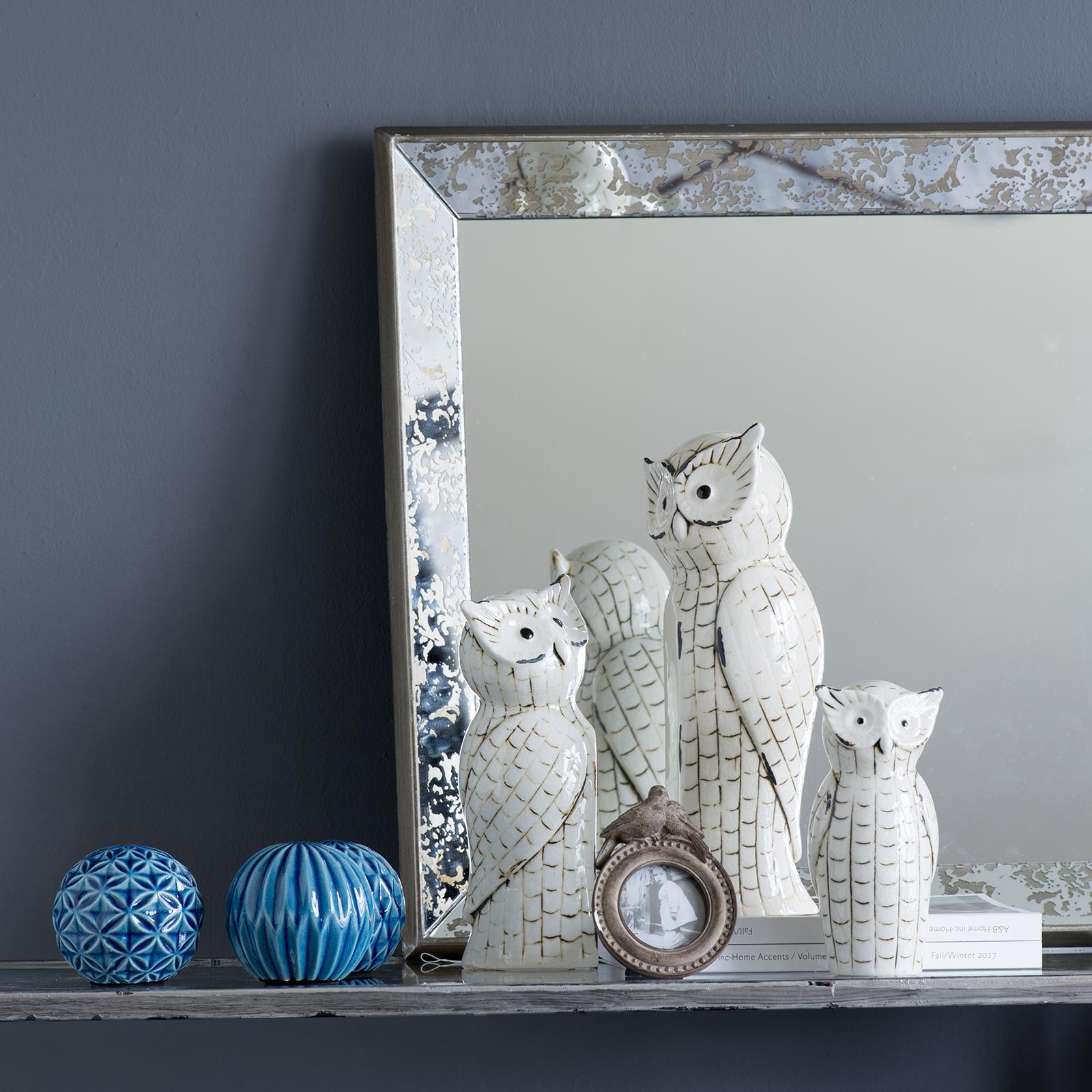 3-Piece Vivek White Owl Set