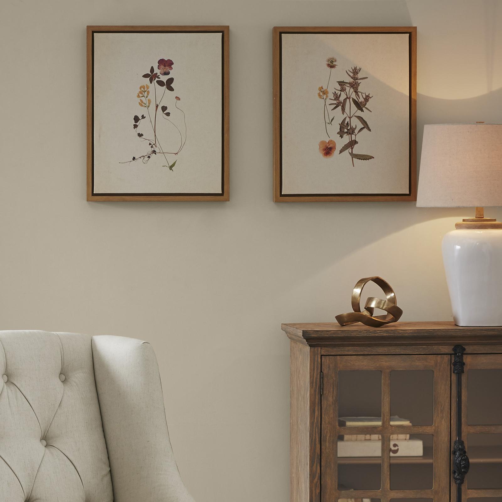 2-Piece French Herbarium Framed Canvas Set