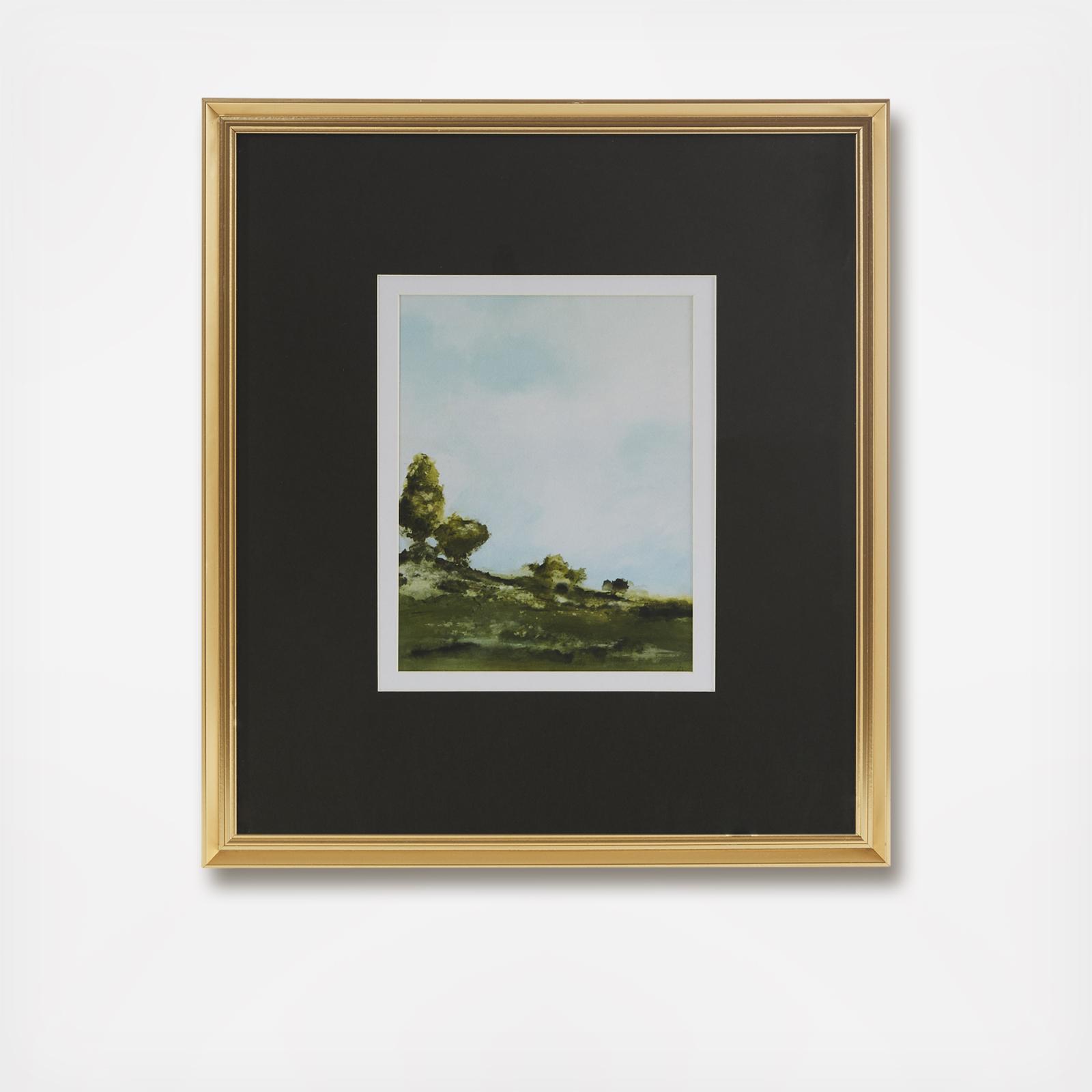 Across The Plains I Framed Glass Art