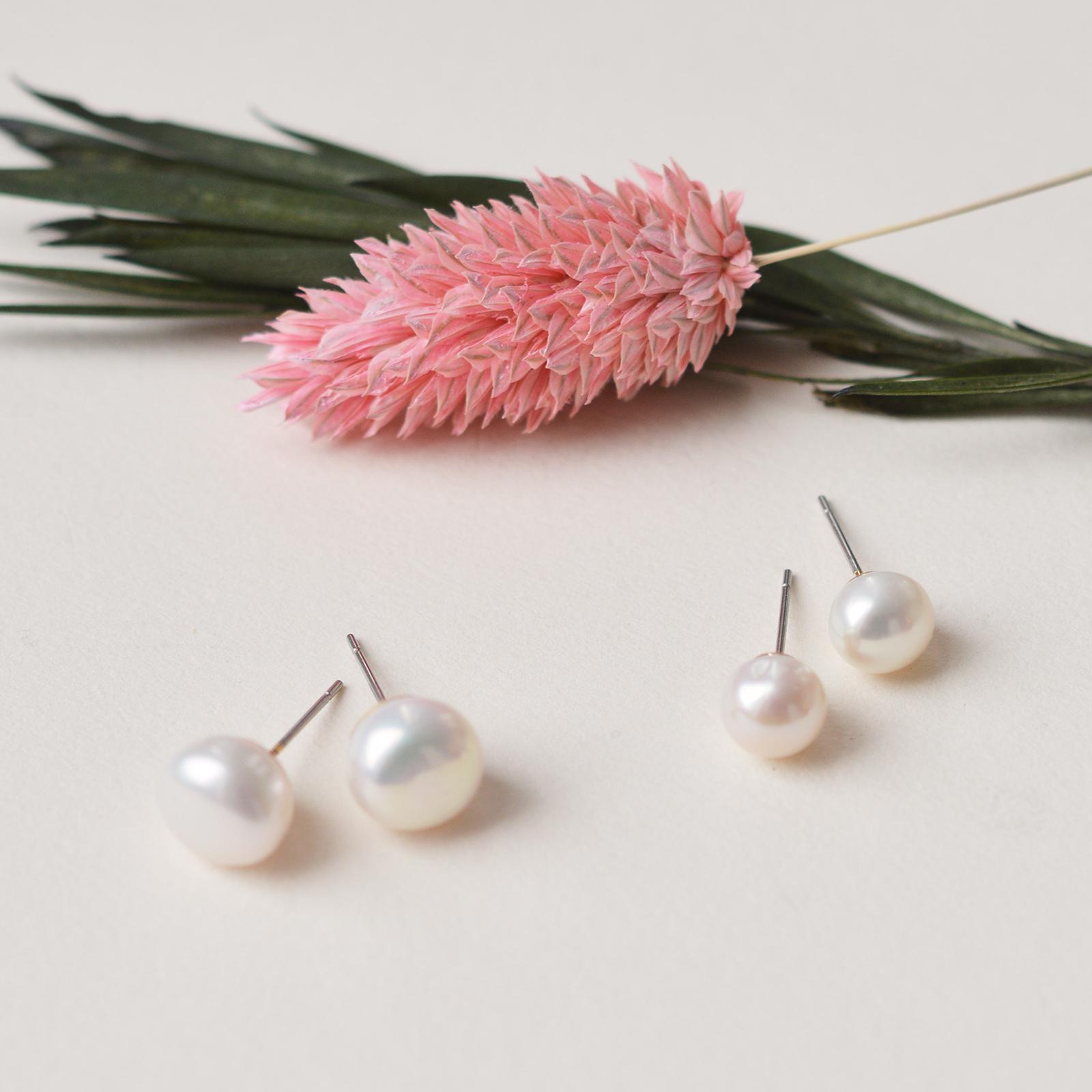 Classic Pearl Stud Earrings