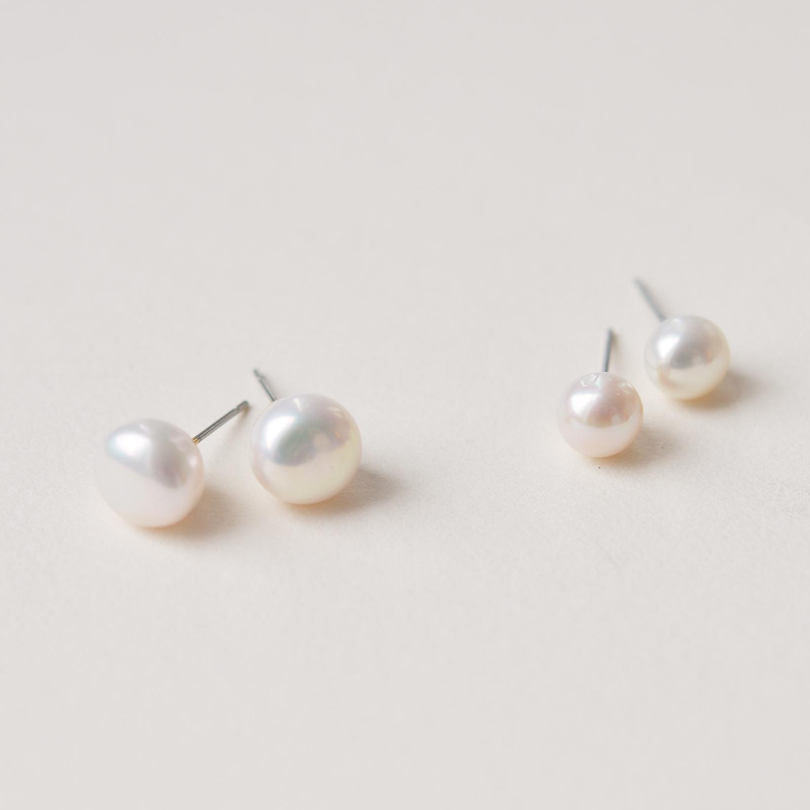 Classic Pearl Stud Earrings