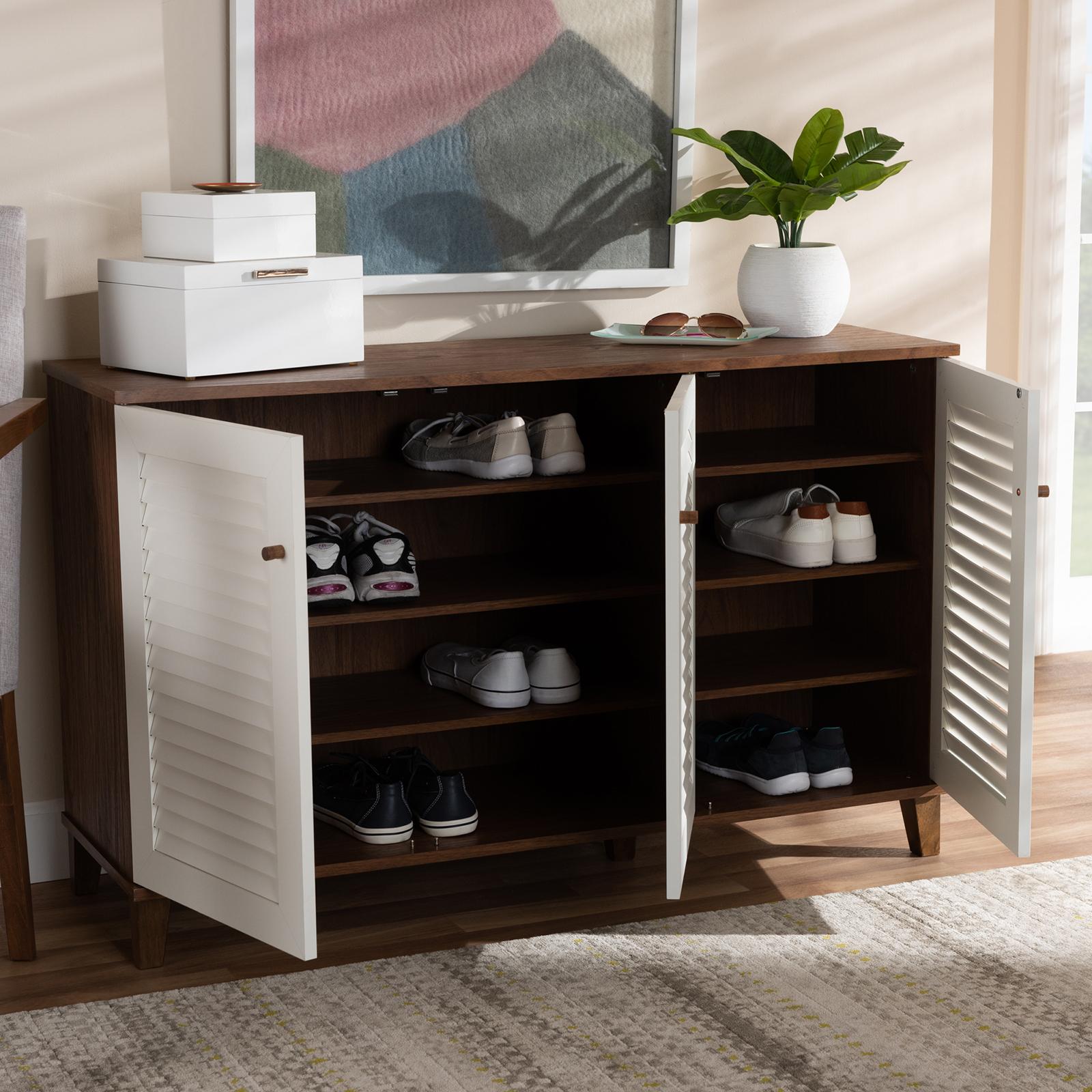 Coolidge Contemporary 8-Shelf Shoe Cabinet
