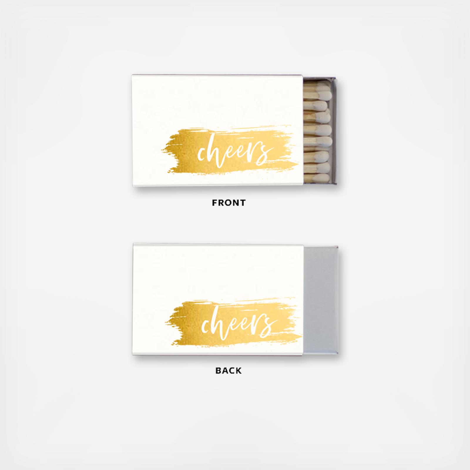 Bold Brush Cheers Classic Matchbox, Set of 50