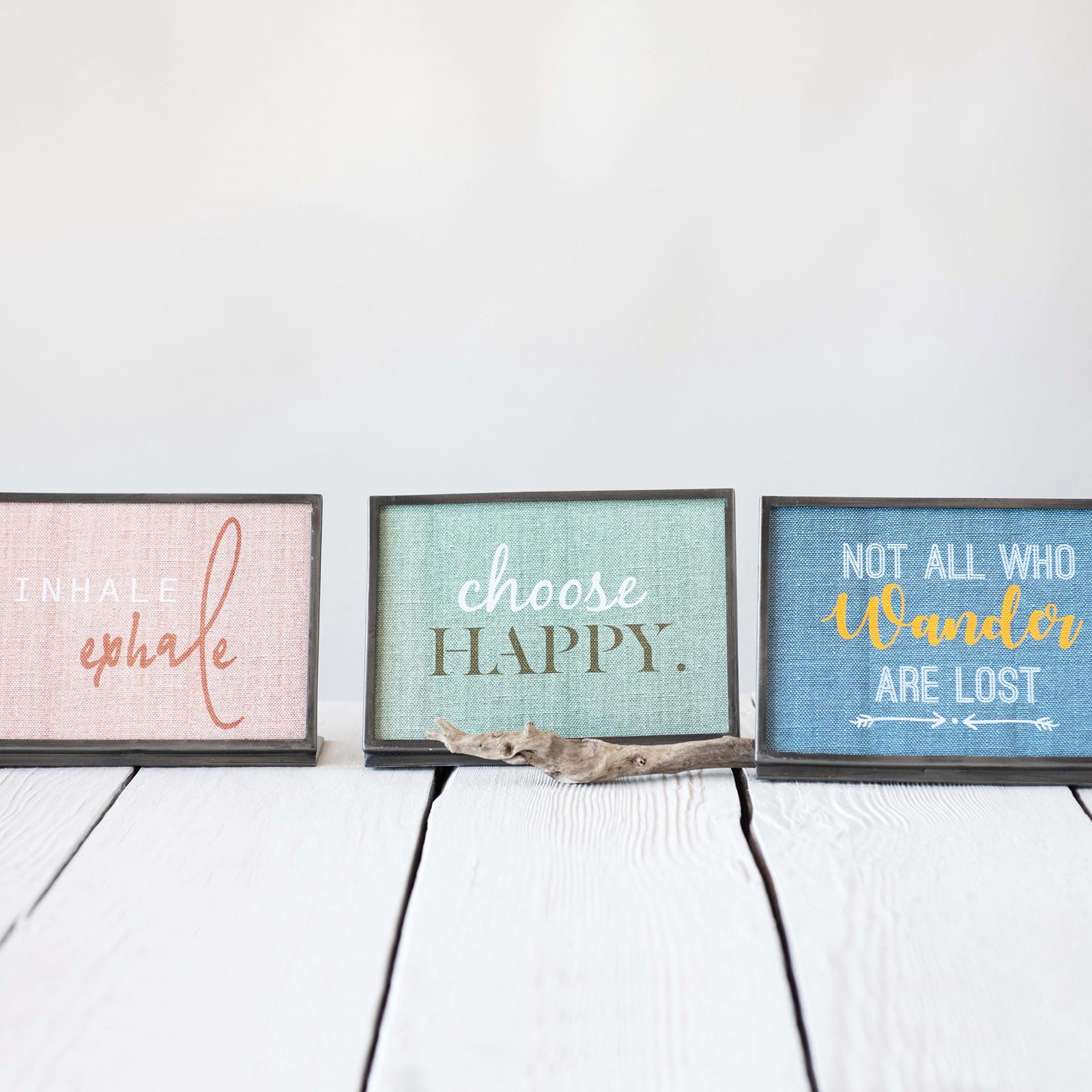 3-Piece Inspirational Sayings Wall Decor Set