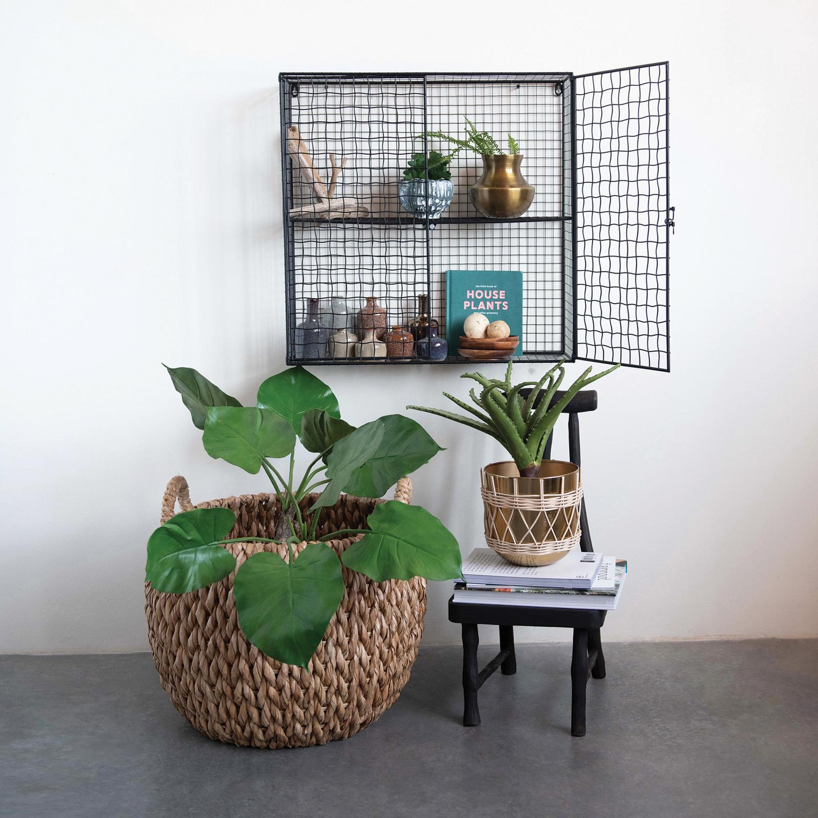 2-Piece Woven Water Hyacinth Basket Set