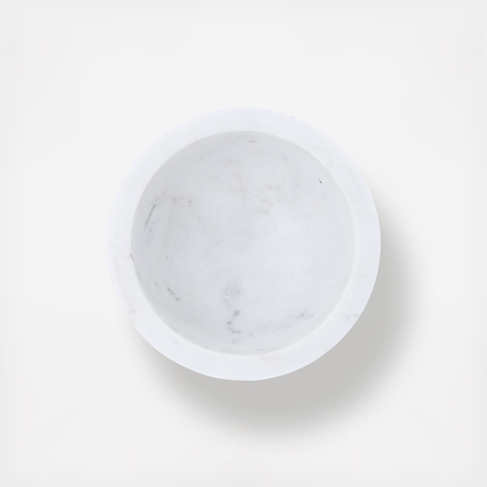 Marble Condiment Bowl on Pedestal