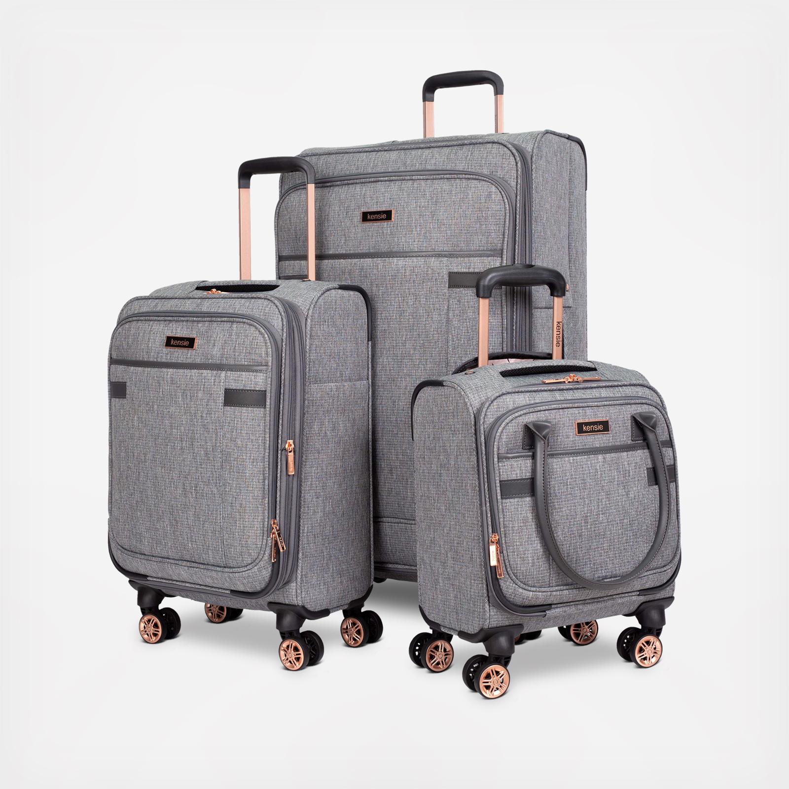 Kensie 3-Piece Expandable Softside Rolling Luggage Set