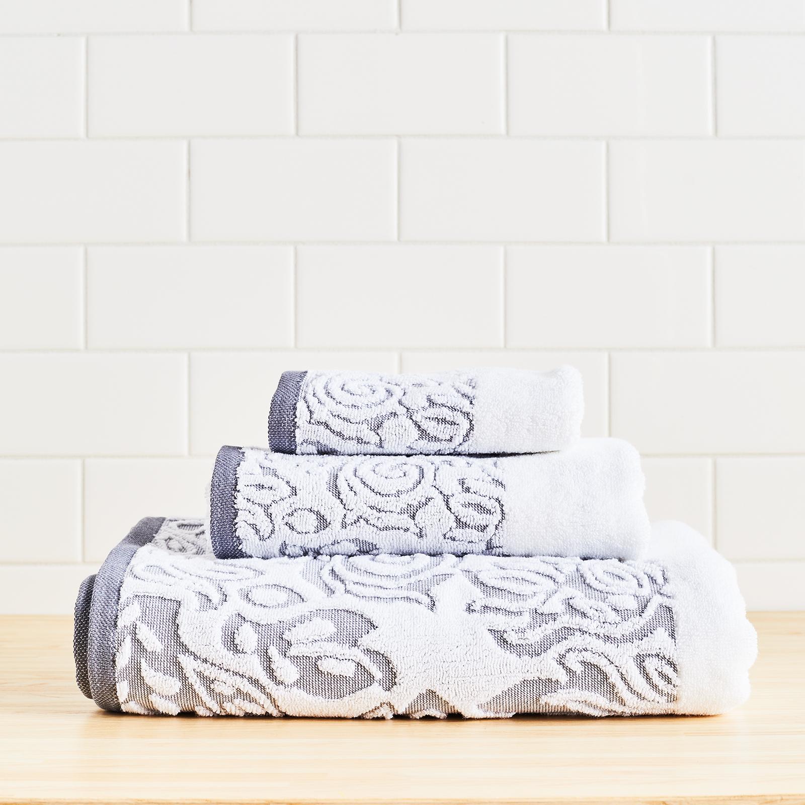 Amelia Jacquard Washcloth, Set of 2