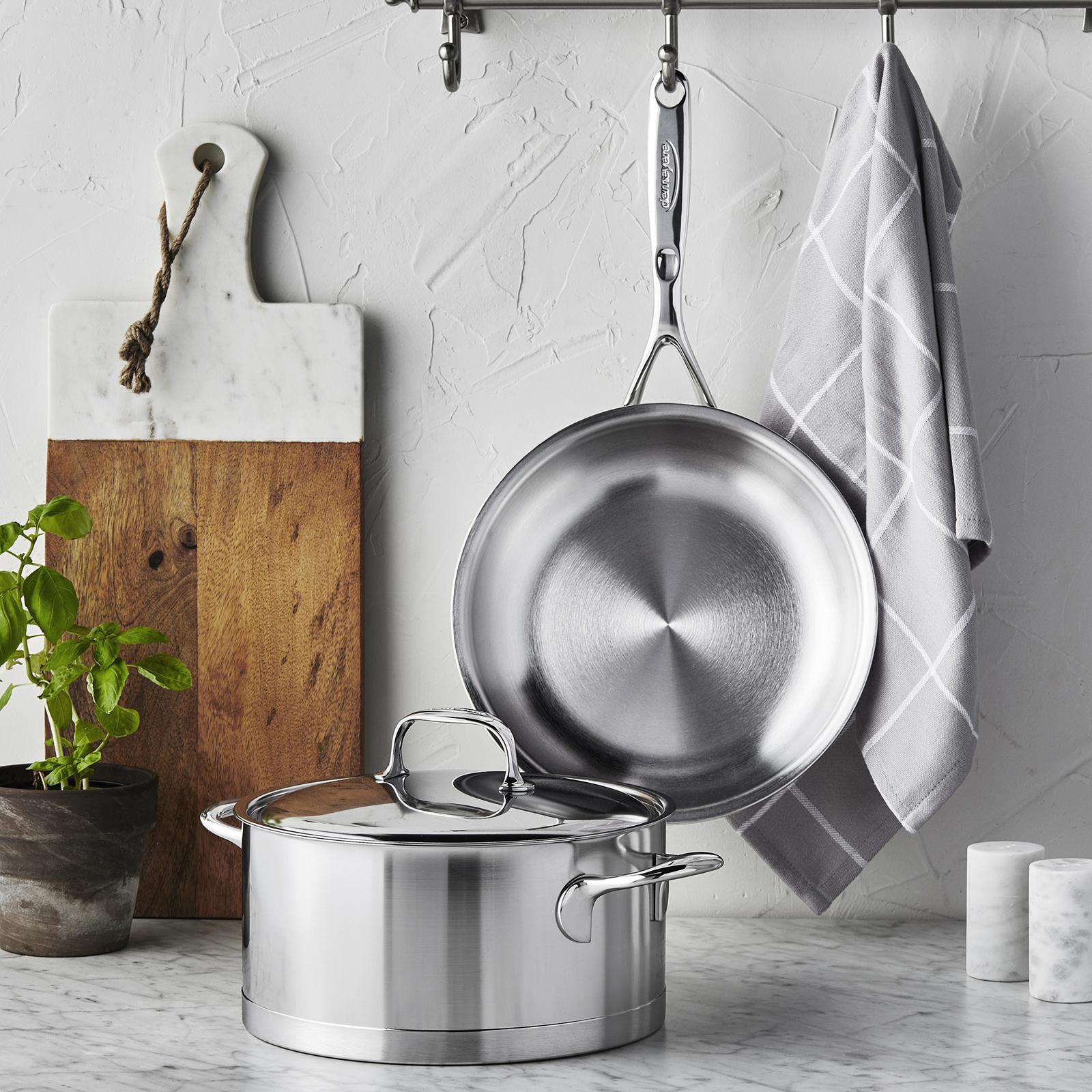 Atlantis Stainless Steel Dutch Oven, 5.5 qt.