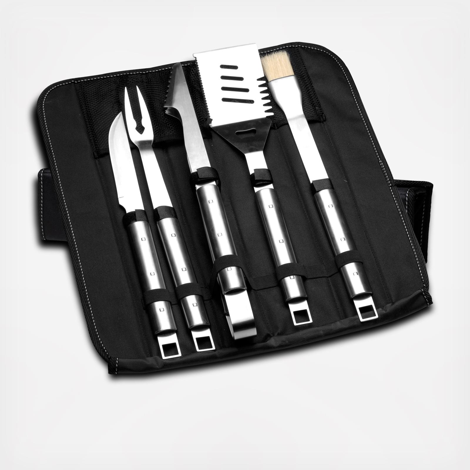 6-Piece Stainless Steel BBQ Set