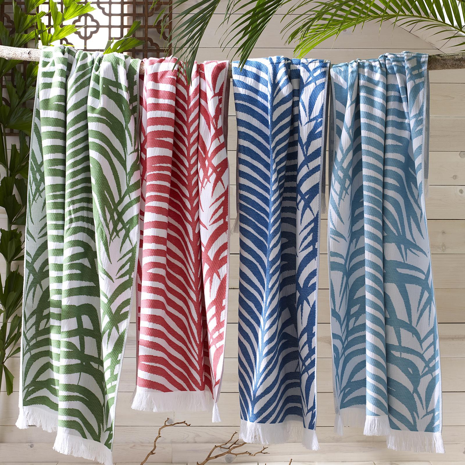 Matouk x Schumacher Zebra Palm Beach Towel