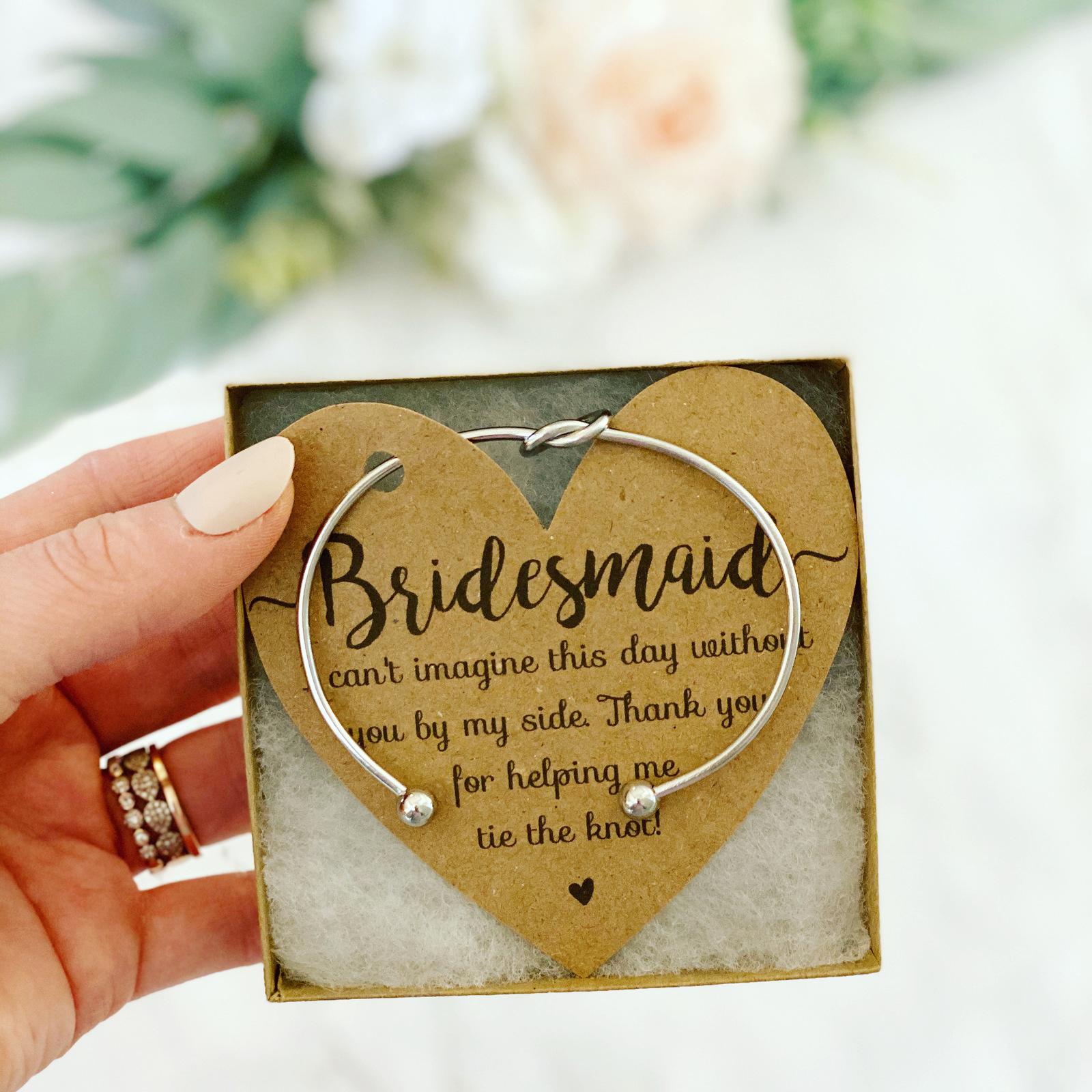 Knot Bangle with Heart Card